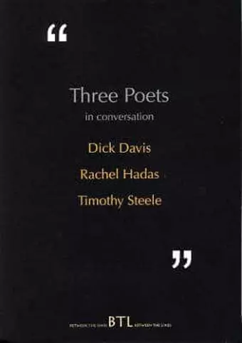 Three Poets in Conversation cover