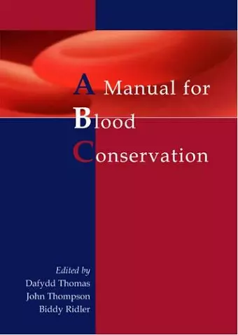 A manual for blood conservation cover