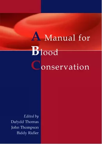 A manual for blood conservation cover