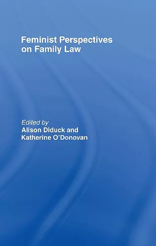 Feminist Perspectives on Family Law cover