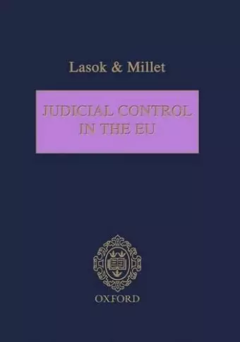 Judicial Control in the EU cover