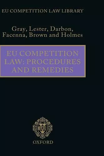 EU Competition Law: Procedures and Remedies cover