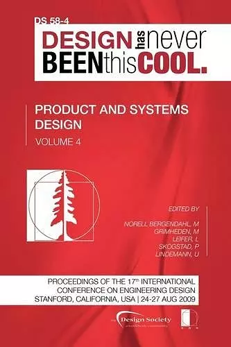 Proceedings of ICED'09, Volume 4, Product and Systems Design cover