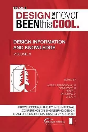Proceedings of ICED'09, Volume 8, Design Information and Knowledge cover