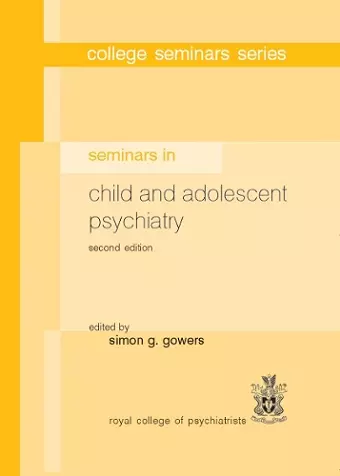 Seminars in Child and Adolescent Psychiatry cover