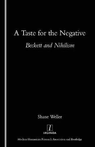 A Taste for the Negative cover