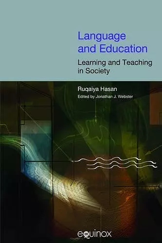 Language and Education: Learning and Teaching in Society cover