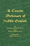 A Concise Dictionary of Middle English cover