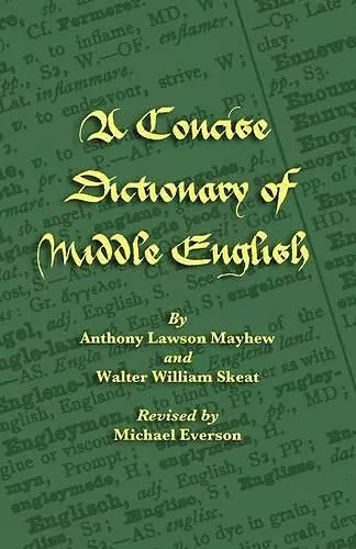 A Concise Dictionary of Middle English cover