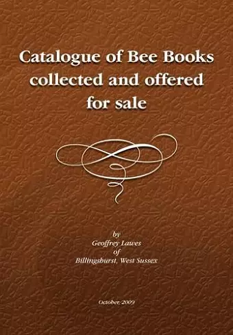 Descriptive Catalogue of a Library of Bee Books cover