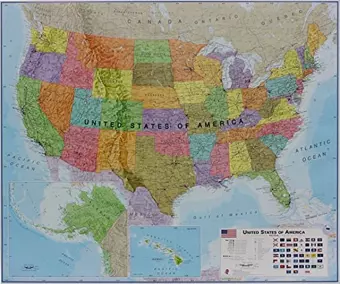 USA political laminated cover