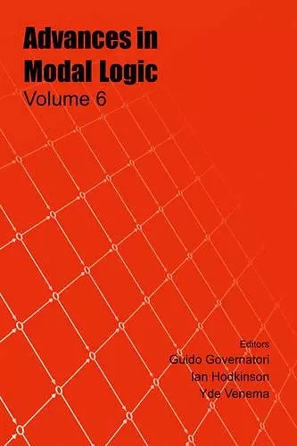 Advances in Modal Logic cover