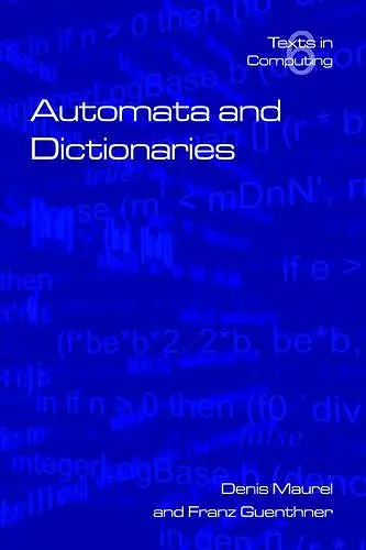 Automata and Dictionaries cover