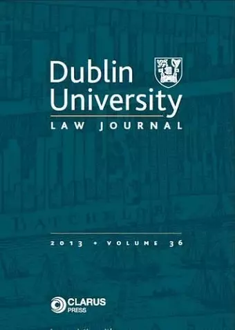 Dublin University Law Journal cover