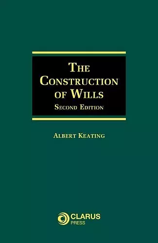 The Construction of Wills cover