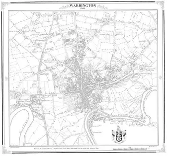 Map of Warrington 1844 cover