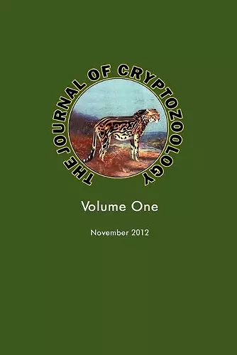 THE Journal of Cryptozoology cover