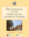 Proceedings of the Seminar for Arabian Studies Volume 42 2012 cover