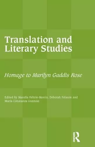 Translation and Literary Studies cover