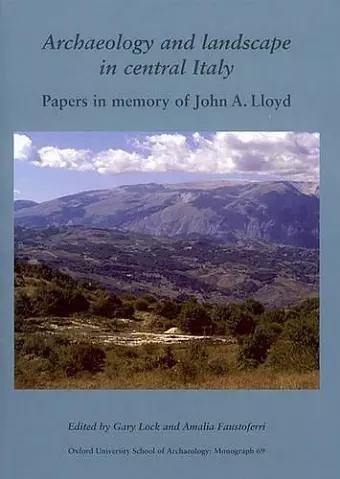 Archaeology and Landscape in Central Italy cover