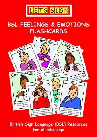 Let's Sign BSL Feelings & Emotions Flashcards cover