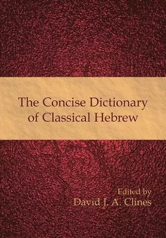 The Concise Dictionary of Classical Hebrew cover