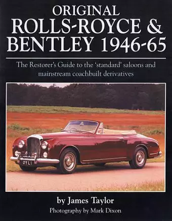 Original Rolls Royce and Bentley cover