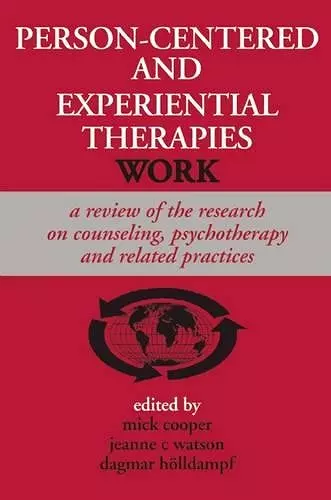 Person-centered and Experiential Therapies Work cover