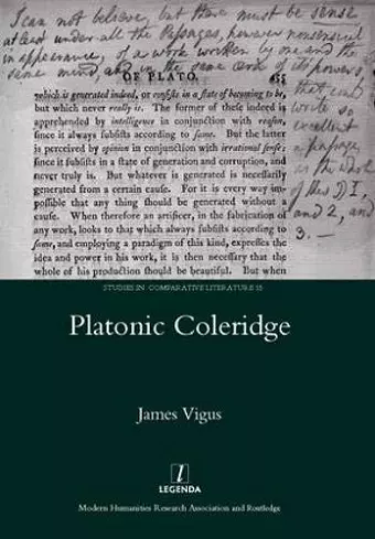 Platonic Coleridge cover