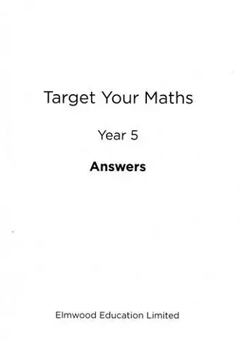 Target Your Maths Year 5 Answer Book cover