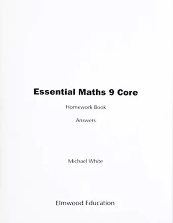 Essential Maths 9 Core Homework Answers cover