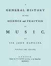 A General History of the Science and Practice of Music. Vol.2 of 5. [Facsimile of 1776 Edition of Vol.2.] cover