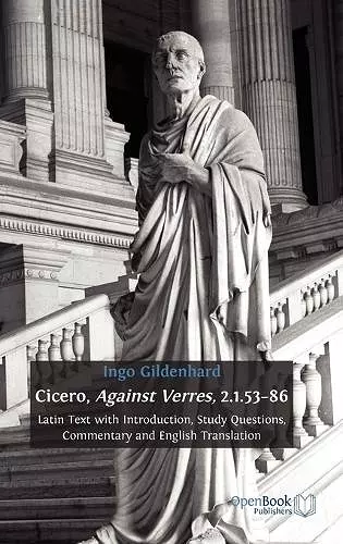 Cicero, Against Verres, 2.1.53 - 86 cover