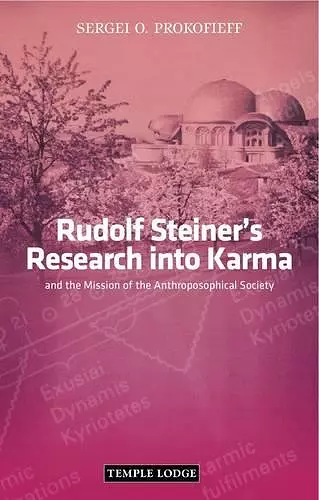 Rudolf Steiner's Research into Karma cover