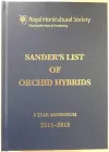 Sander's List of Orchid Hybrids 3 Year Addendum 2011–2013 cover