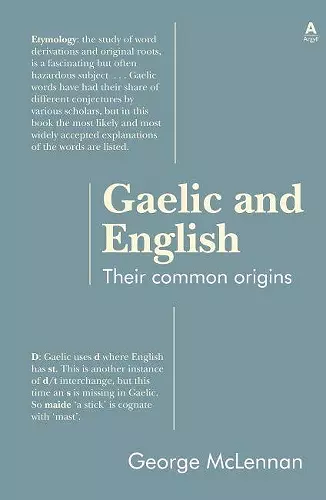 Gaelic and English cover