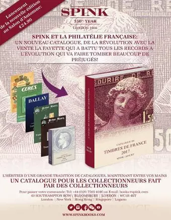 Spink Maury Catalogue de Timbres de France 2017 cover