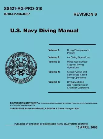 U.S. Navy Diving Manual (Revision 6, April 2008) cover