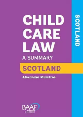 Child Care Law: Scotland cover