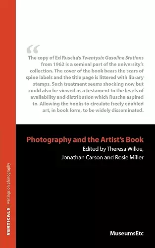 Photography and the Artist's Book cover