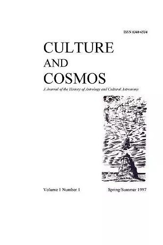 Culture and Cosmos Vol 1 Number 1 cover