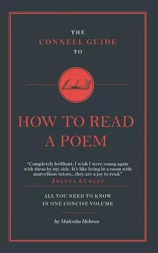 The Connell Guide To How to Read a Poem cover