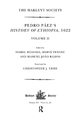 Pedro Páez's History of Ethiopia, 1622 / Volume II cover