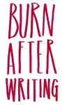 Burn After Writing cover