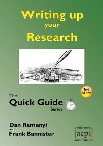 Writing Up Your Research cover