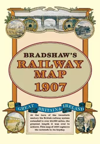 Bradshaw's Railway Folded Map 1907 cover