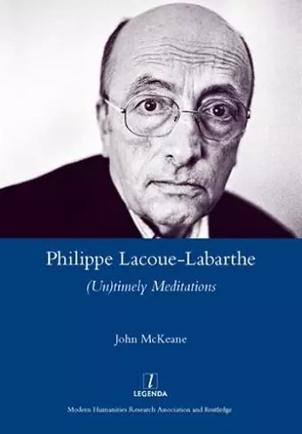 Philippe Lacoue-Labarthe cover