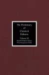 The Dictionary of Classical Hebrew, Volume IX: English-Hebrew Index cover