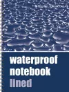 Waterproof Notebook - Lined cover