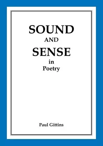 Sound and Sense in Poetry cover